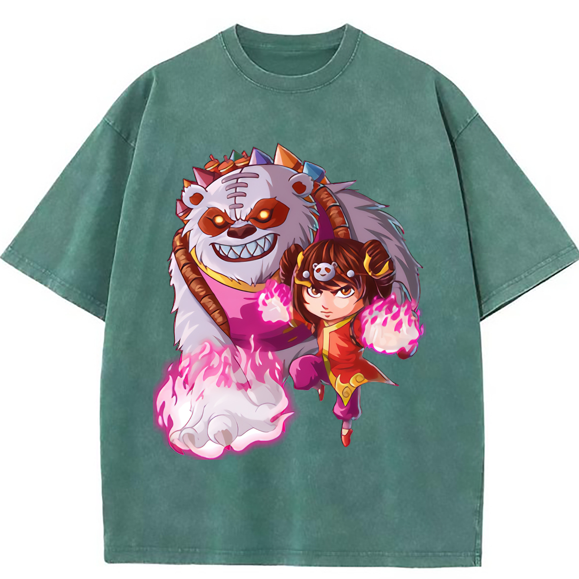 （画像用） リーグ・オブ・レジェンド League of Legends LOL 綿100% ヴィンテージ風 半袖Tシャツ（フロントプリント）